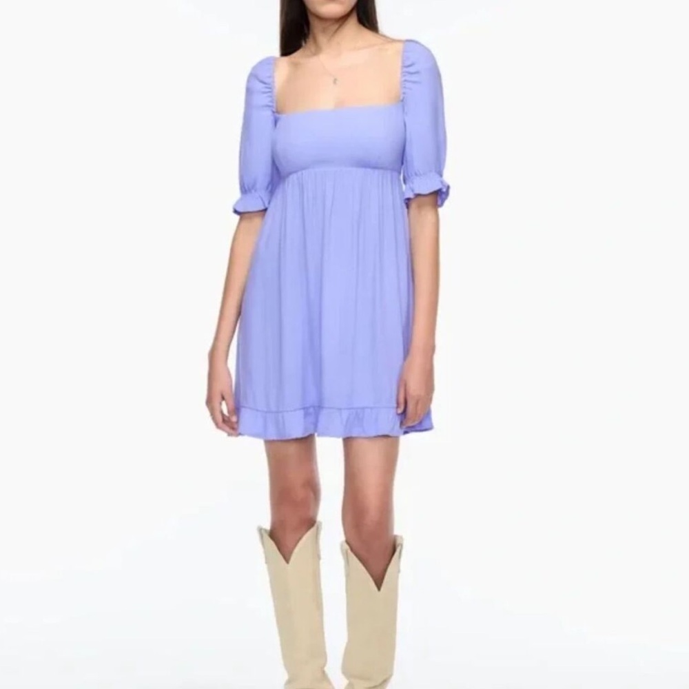 Wilfred aritzia  Purple Lavender Spring Babydoll Dress- SMALL sundress